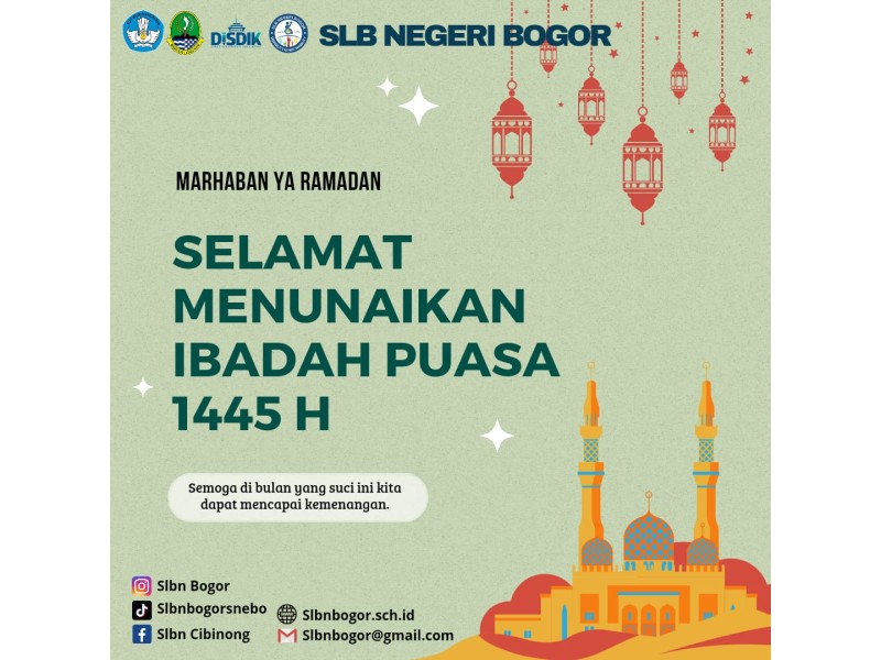 Selamat menunaikan Ibadah Puasa Ramadhan 1445H